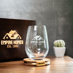 Branded Santa Fe Wine Glass - Box Set