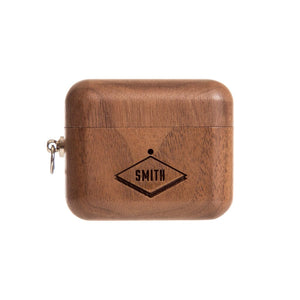 Walnut AirPods Case- Diamond Swanky Badger AirPods 3