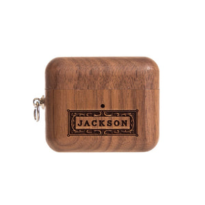 Walnut AirPods Case- Classic Swanky Badger AirPods 3
