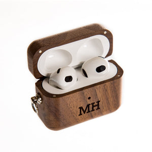 Branded Walnut AirPods Case Swanky Badger AirPods 3