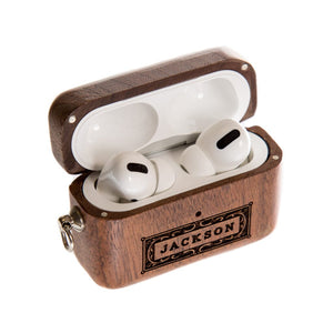 Walnut AirPods Case- Classic Swanky Badger