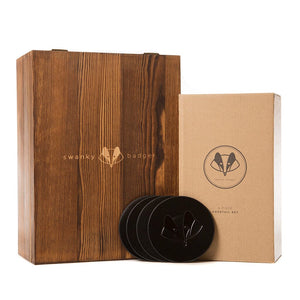 Whiskey Premium Bundle Whiskey Decanter Bundle Swanky Badger