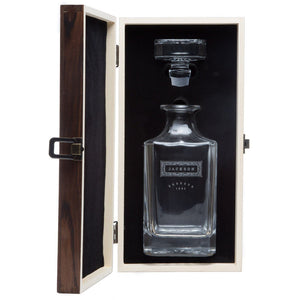Whiskey Decanter: The Classic Personalized Whiskey Decanter Swanky Badger Decanter Only (front engraved) Yes