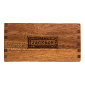 Acacia Desk Organizer: Classic Swanky Badger