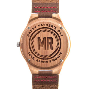 buy Bamboo Tailored Watch Personalized Father`s Day Gifts, shop Personalized Gifts for Dad, Personalized Gifts For Him, online Personalized Groomsmen Gifts,