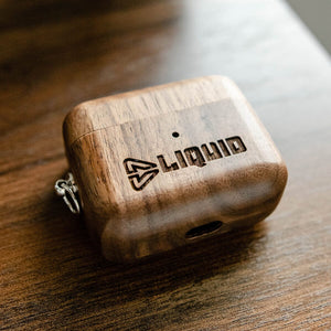 Branded Walnut AirPods Case Swanky Badger AirPods 1/2