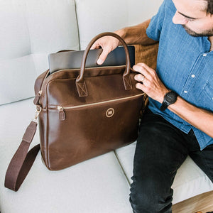 Personalized Leather Laptop Bag, personalized gift for him, personalized gift, Customized gift Leather Laptop Bag