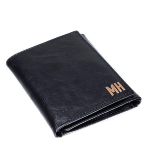 Branded Trifold Wallet Men's Leather Wallet Swanky Badger