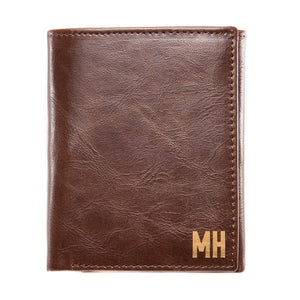 Branded Trifold Wallet Men's Leather Wallet Swanky Badger