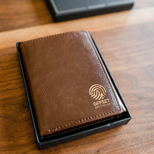 Branded Trifold Wallet Men's Leather Wallet Swanky Badger