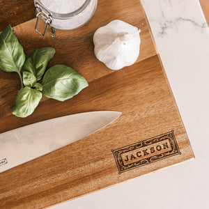 Acacia Chopping Block: Classic Swanky Badger