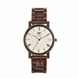 Branded Sandalwood Links Watch Personalized Wooden Watch Swanky Badger