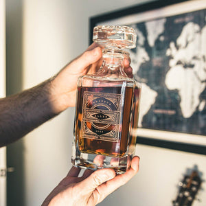 Whiskey Decanter: The Medalist Personalized Whiskey Decanter Swanky Badger 