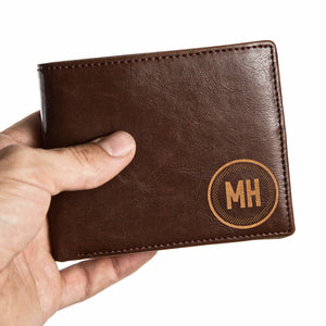 Personalized Wallet: Valentine Men's Leather Wallet Swanky Badger