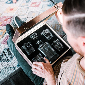 Decanter Set: Father's Day Personalized Whiskey Decanter Swanky Badger