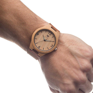 Bamboo Tailored Watch - Valentine Personalized Wooden Watch Swanky Badger 