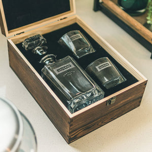 Whiskey Premium Bundle Whiskey Decanter Bundle Swanky Badger