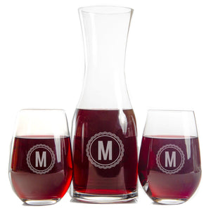 Wine Decanter - The Medalist Glassware Swanky Badger Front Only