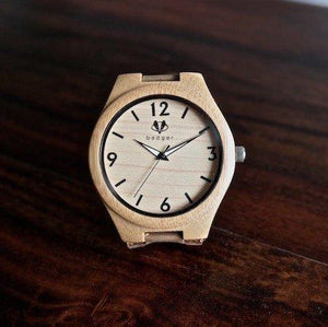 Bamboo Tailored Watch - Valentine Personalized Wooden Watch Swanky Badger