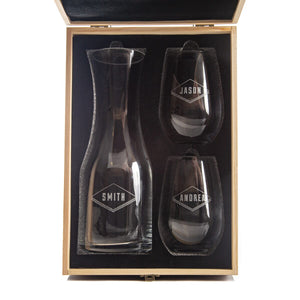 Wine Decanter - The Diamond Glassware Swanky Badger