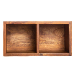 Branded Acacia Desk Organizer Swanky Badger