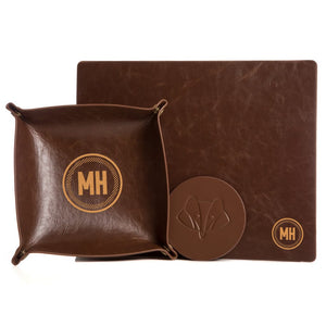 Home Office Upgrade Set - Circle Swanky Badger Brown