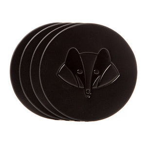 Leather Coasters - Set of 4 Swanky Badger