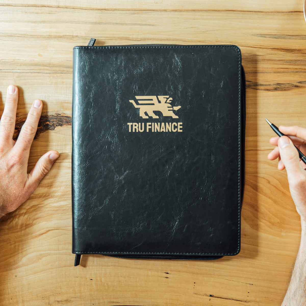 Branded Leather Padfolio