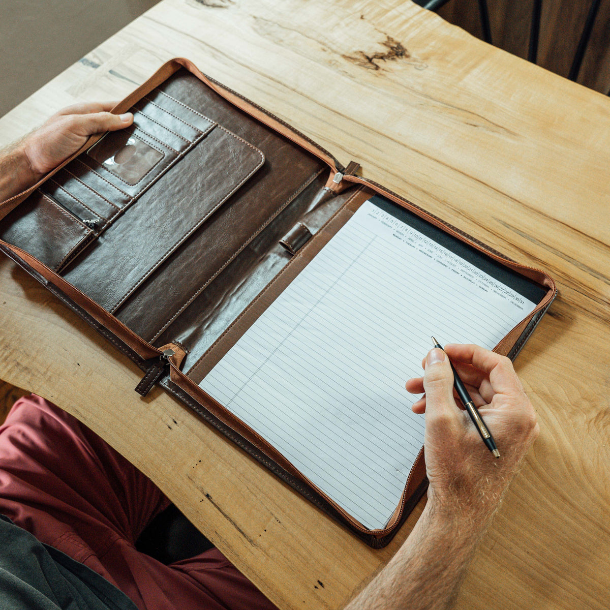 Branded Leather Padfolio