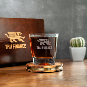 Branded Aviara Whiskey Glasses - Box Set