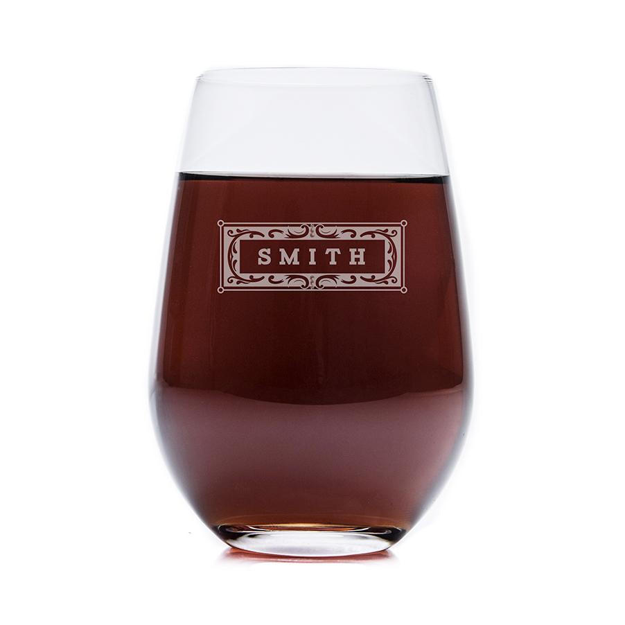 Branded Santa Fe Wine Glass