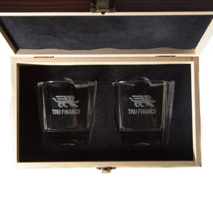 Branded Aviara Whiskey Glasses - Box Set