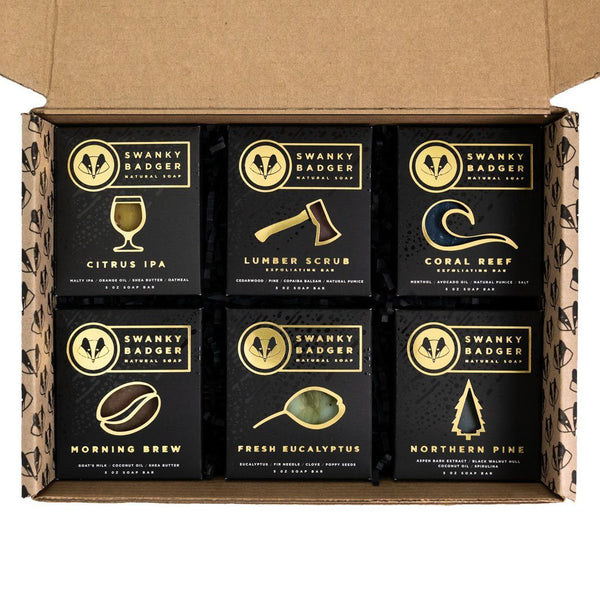  Swanky Badger - Natural Soap Gift Set (4 Bars) : Beauty &  Personal Care