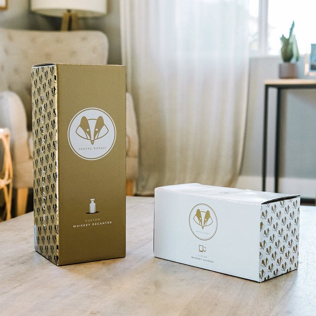 Whiskey Decanter: The Medalist Personalized Whiskey Decanter Swanky Badger 