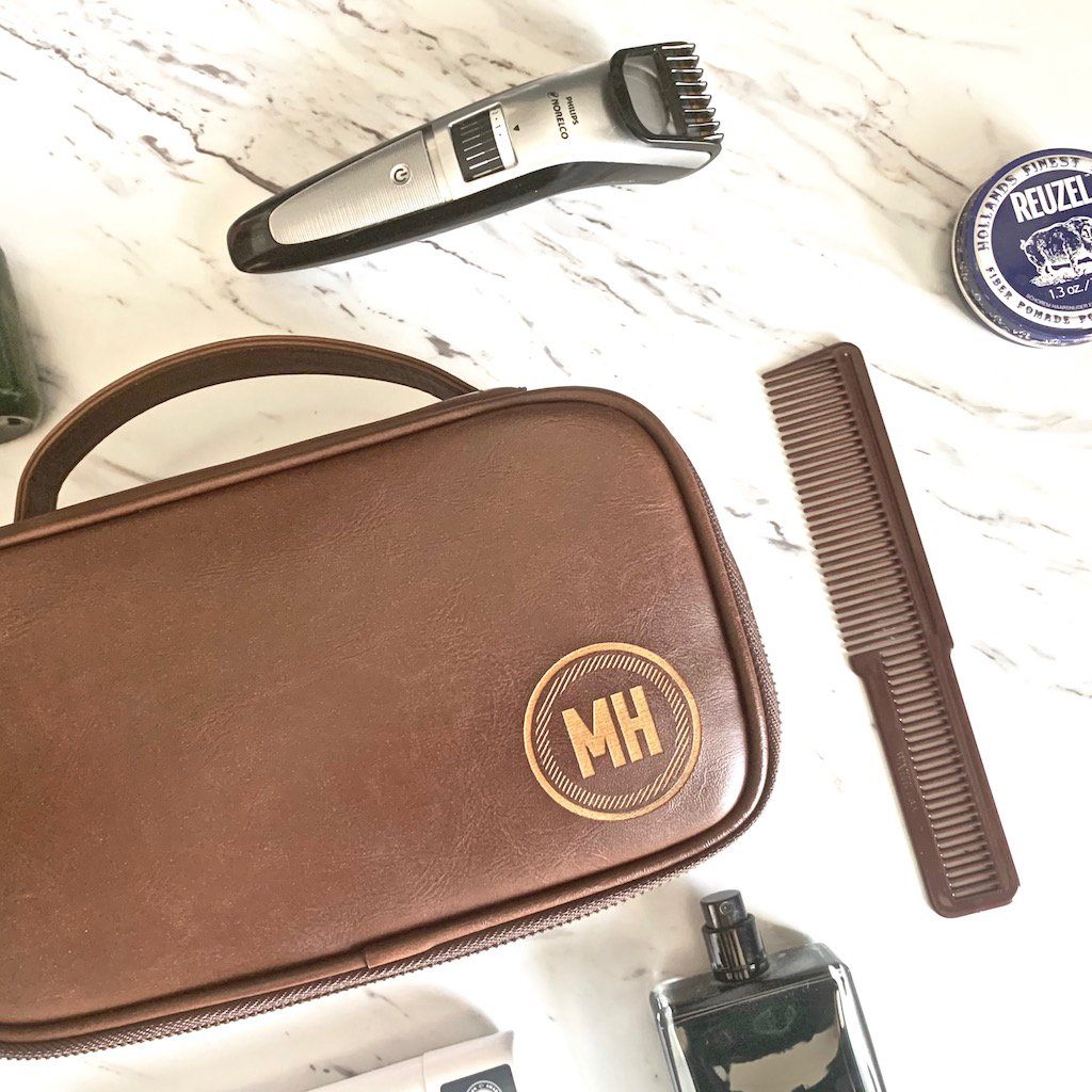 Buy Personalized Men&#39;s Leather Toiletry Bag, Buy Father&#39;s Day Gifts Online, Gift Ideas for Fathers Day,Personalized Father`s Day Gifts, Personalized Gifts for Dad, Personalized Gifts For Him, Personalized Groomsmen Gifts, 