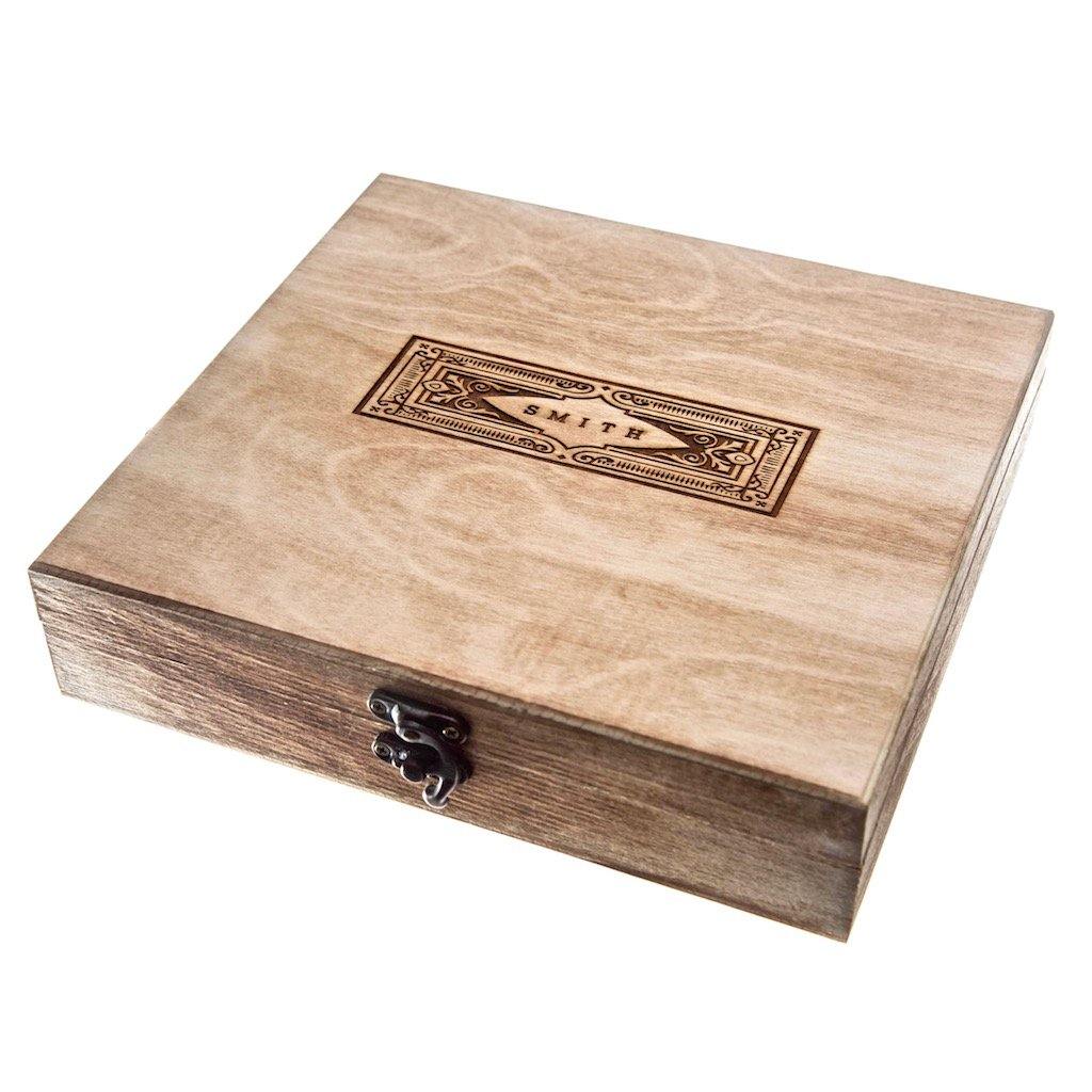 Extra Large Lunatic Empty Wooden Cigar Box, Pack of 3
