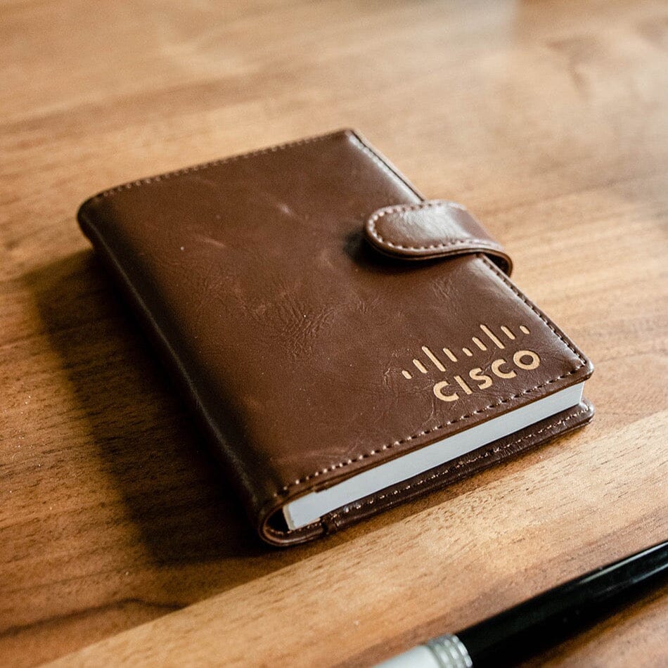 Branded Pocket Journal Swanky Badger Brown 