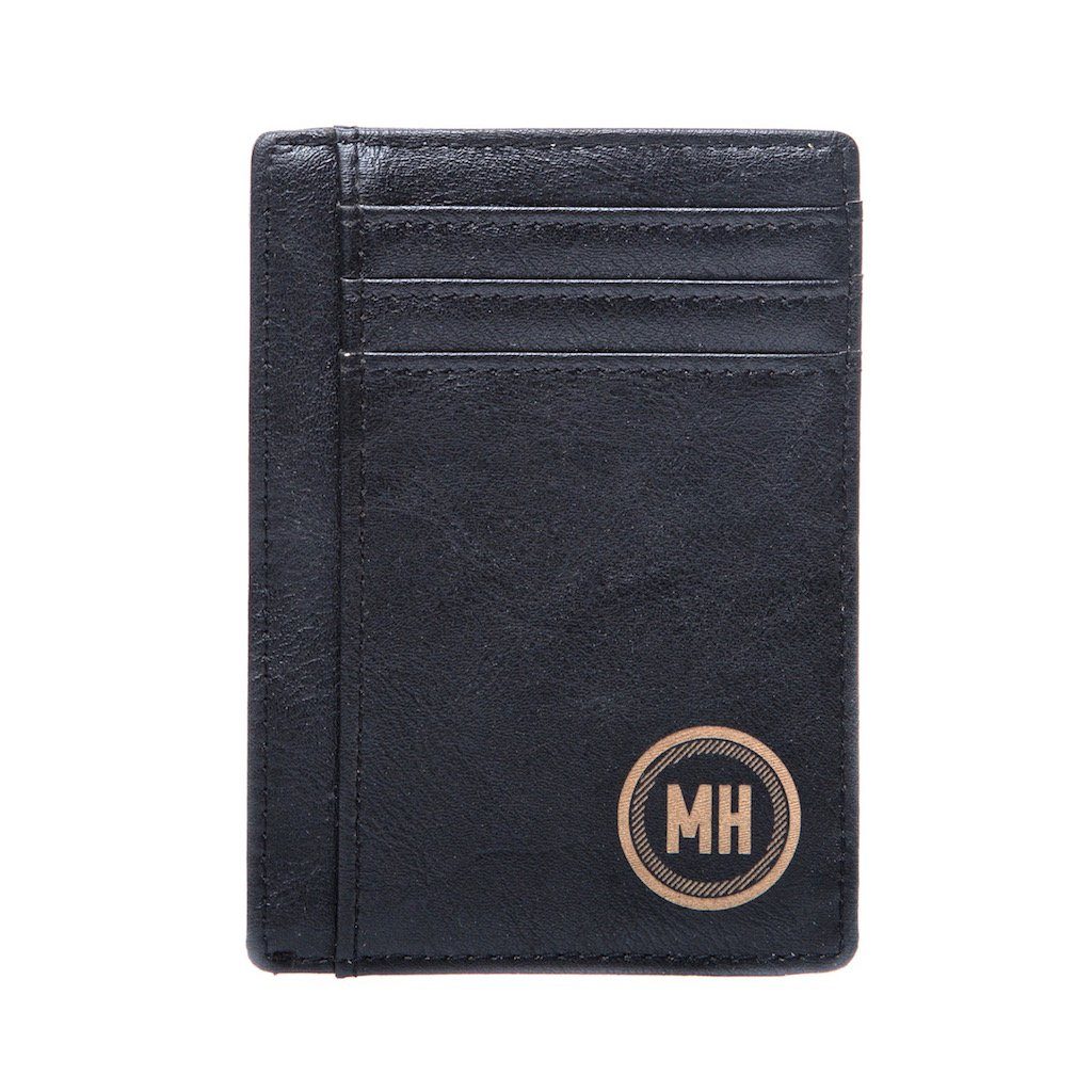 Personalized Leather Wallet for Men, Engraved Wallet in Gift Box  (optional), Custom Wallet with Monogram, Name, Anniversary, Birthday,  Graduation