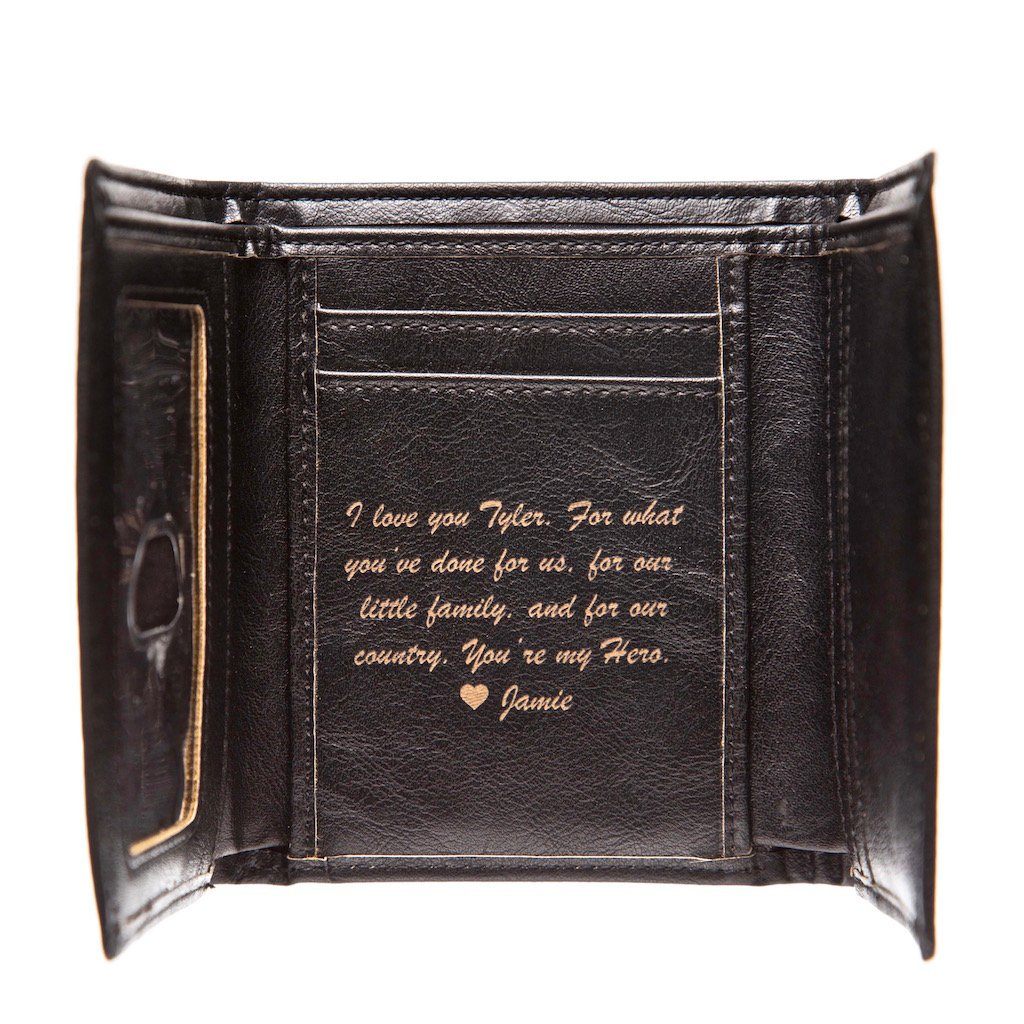Personalized Trifold Wallets for Men