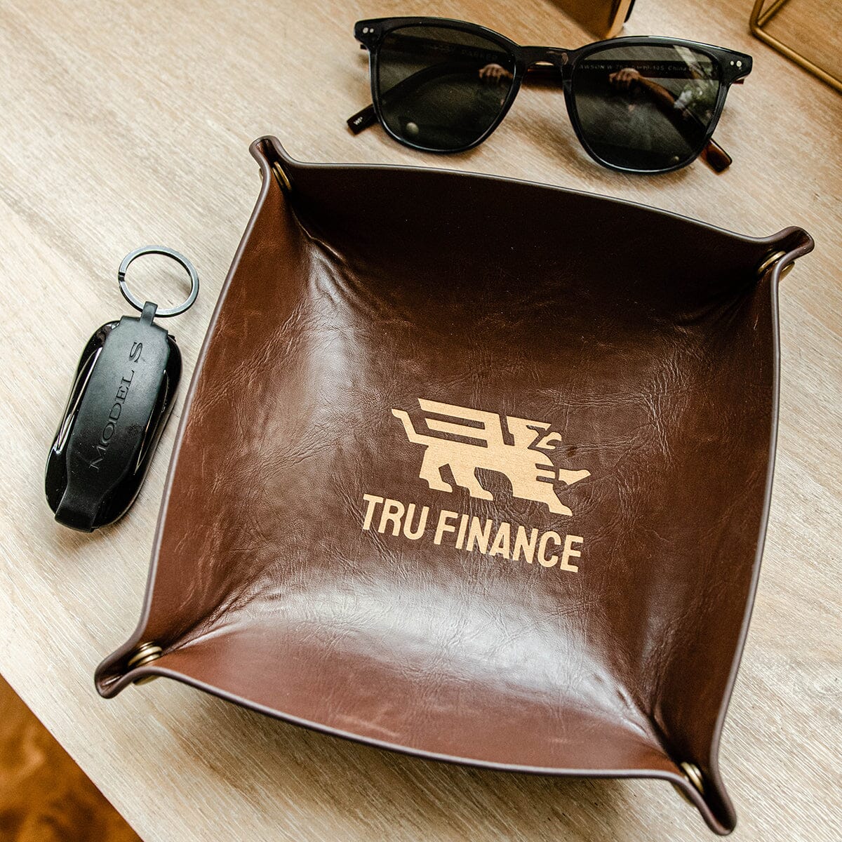 Branded Catchall Tray Catchall Tray Swanky Badger Brown 