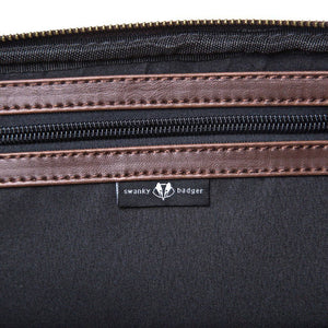Branded Dopp Kit Men's Leather Wallet Swanky Badger 