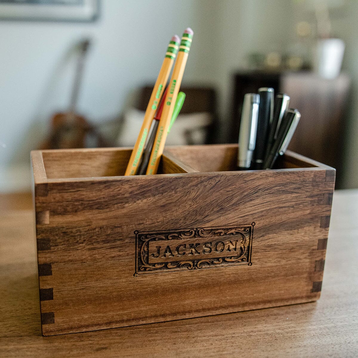 Rowan Acacia Desktop Accessory Organizer