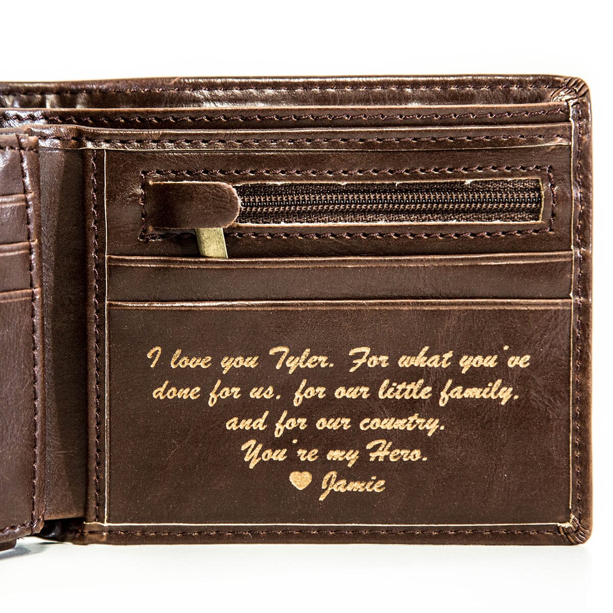 長財布 you a use Heart wallet Maple brown Black/Brown Full-Size HIGH QUALITY Genuine Leather Heart
