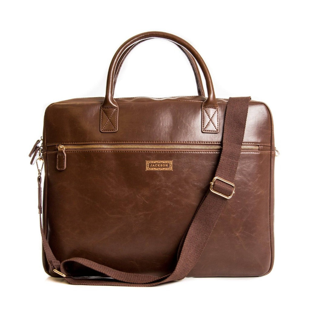 Buy Personalized Leather Laptop Bags Online at Swanky Badger