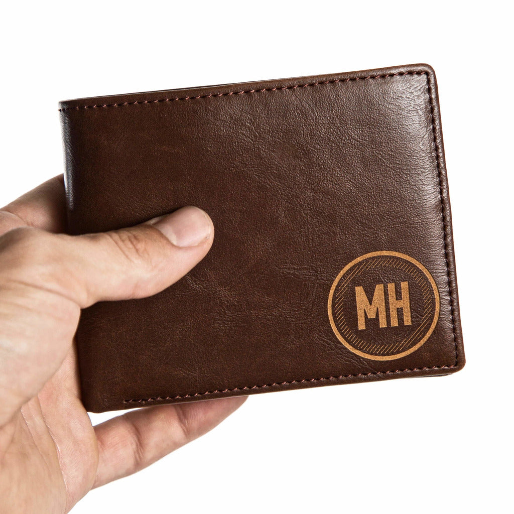 Personalized Engraved Mens Wallet. Groomsman Gift. Mens Bi-fold Slim W – C  & A Engraving and Gifts