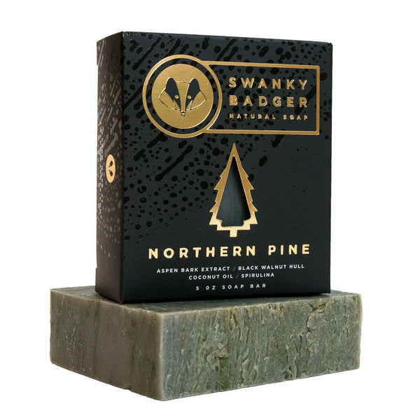 Swanky Badger Natural Soap Bar Northern Pine 3 Pack