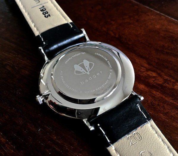 Classic Rose Gold Watch: Name Personalized Watch Swanky Badger 