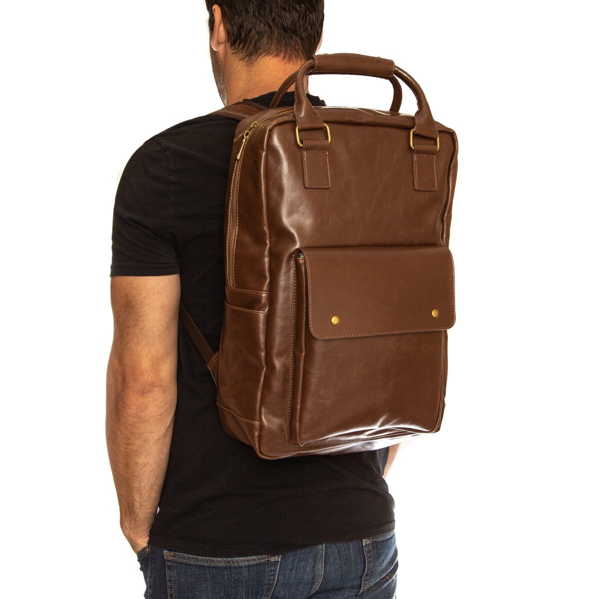 Leather diamond clearance on backpack