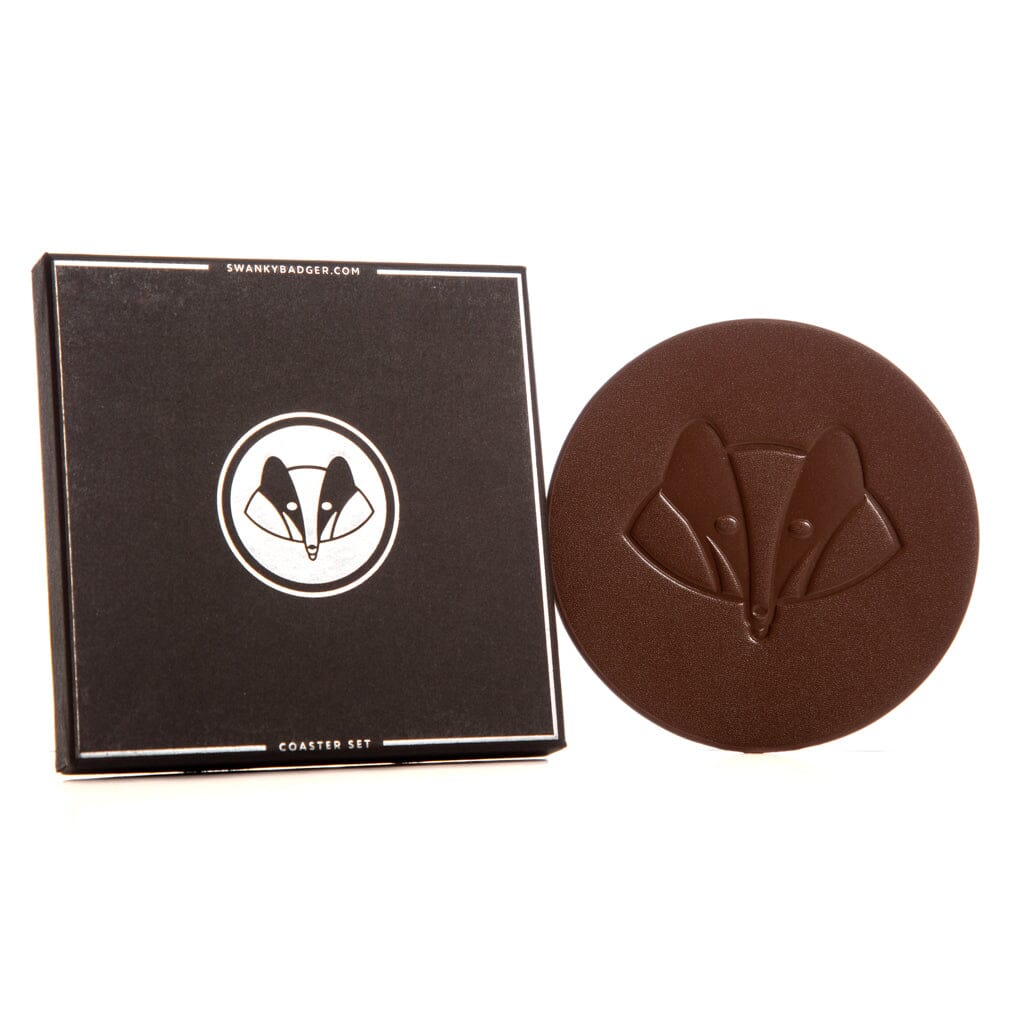 Leather Coasters - Set of 4 Swanky Badger 